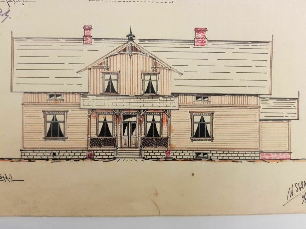 Ulrik Sverdrups tegning fra 1897 ligger i OVFs arkiv