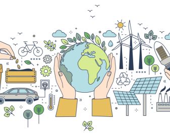 Illustrasjonsbilde av grønn energi og økonomi