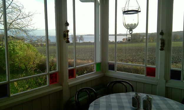 Utsyn fra innvendig hagestue